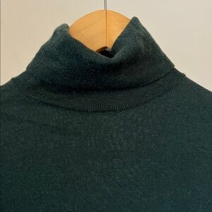 COS Green Wool Turtleneck Sweater